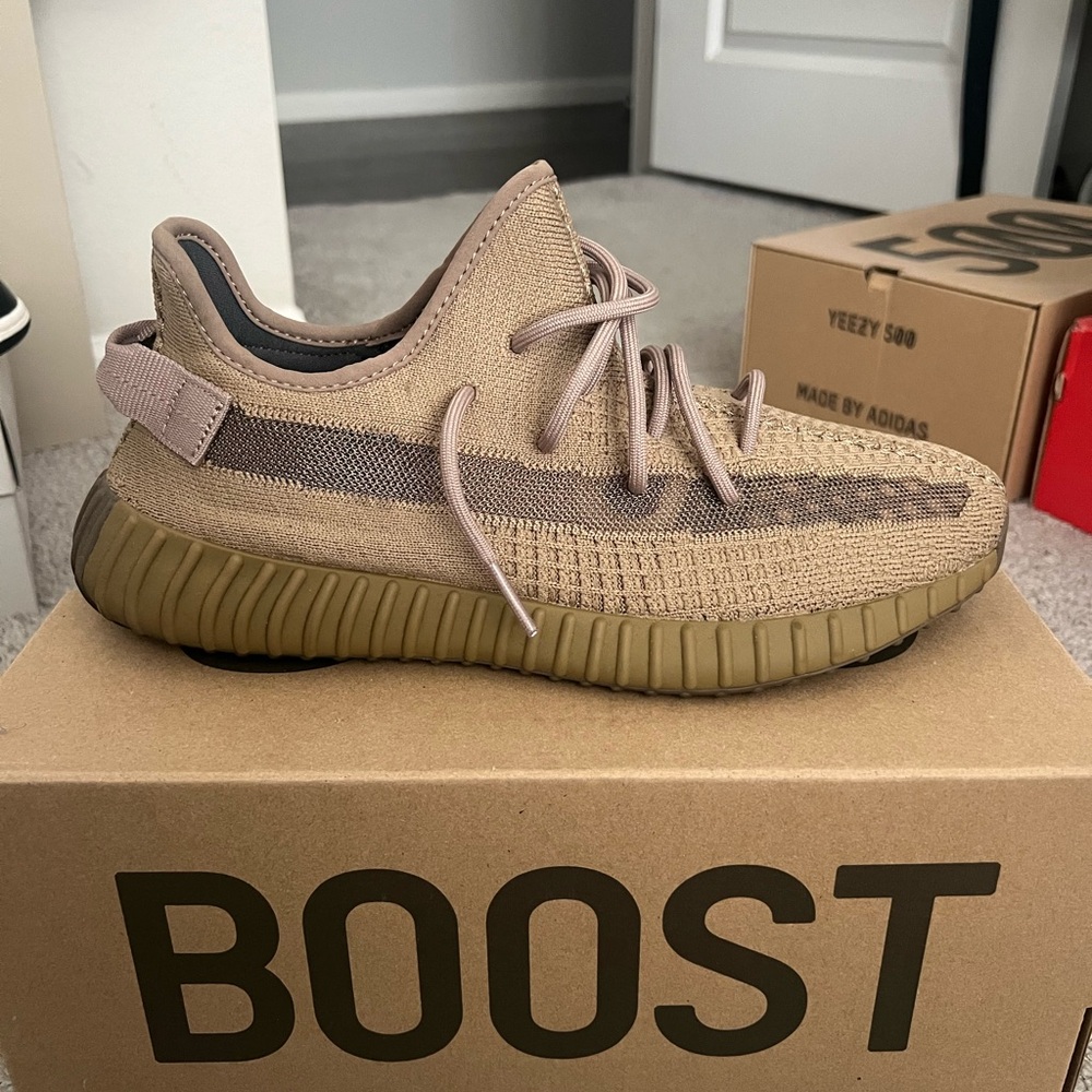 Adidas Men's Beige and Brown Athletic Shoes